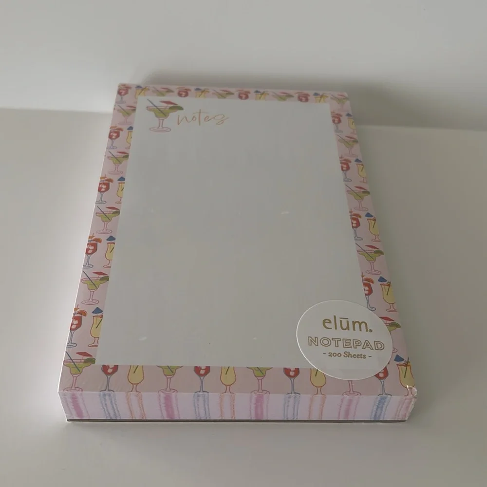 Elum Cocktail Notepad 200 Sheets